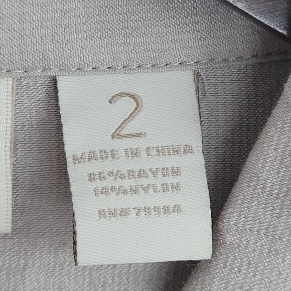 Chico's Womens Gray Button-Up Shirt Dress Size 2/L Rayon/Nylon Blend  28PT - Picture 5 of 8